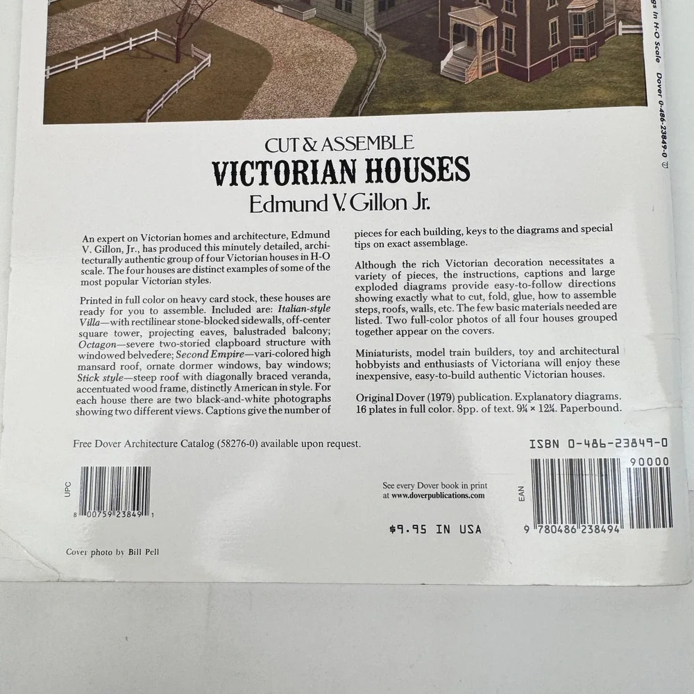 Vtg Rare 1979 Cut Assemble Victorian Houses HO Scale Edmund V Gillon Jr - Picture 4 of 7